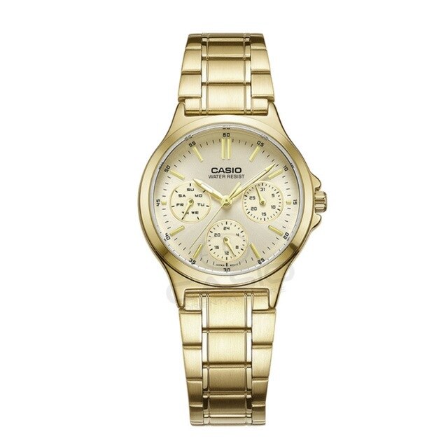 Casio gold watch waterproof